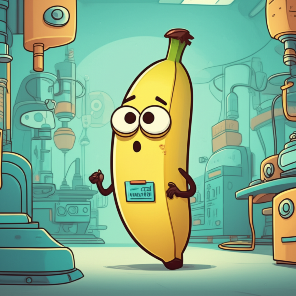 Nano-banana visitor exploring the fab lab