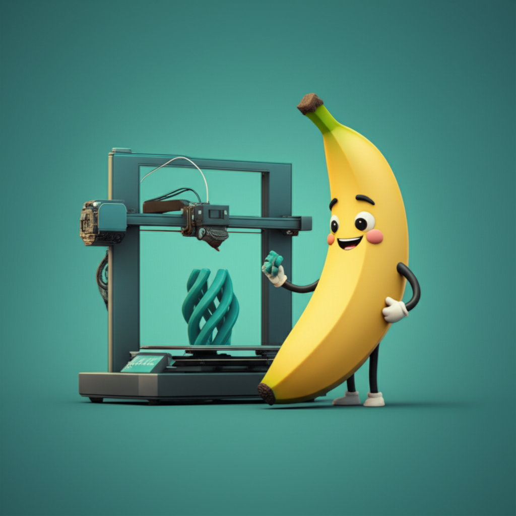 Nano-banana with 3D printer