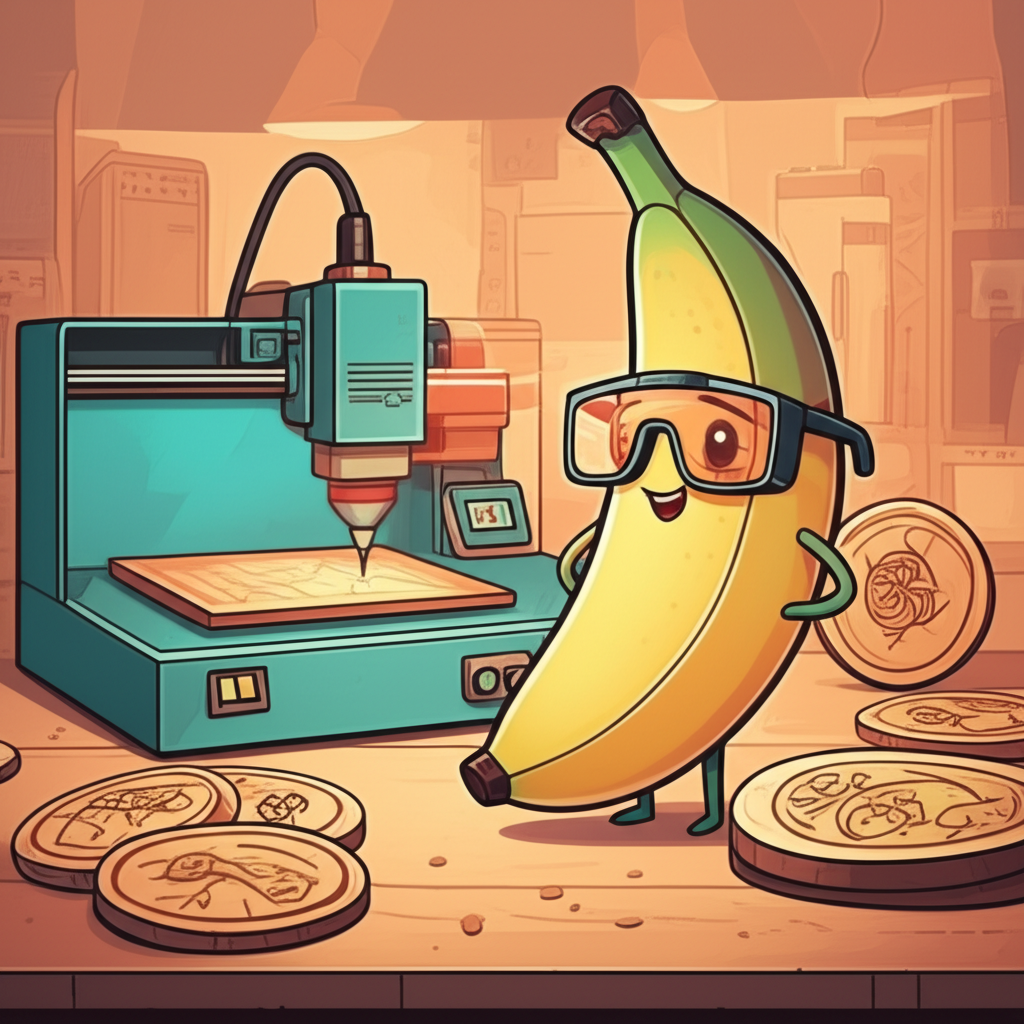 Nano-banana with laser engraver